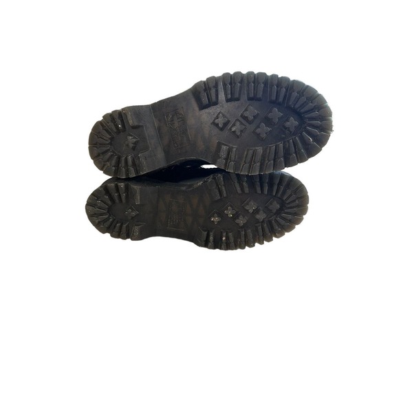 Dr. Martens 1460 ALT Black Leather Lace Up/Zip Buckle Ankle Boots Men 6 Womens 7 - Picture 7 of 7